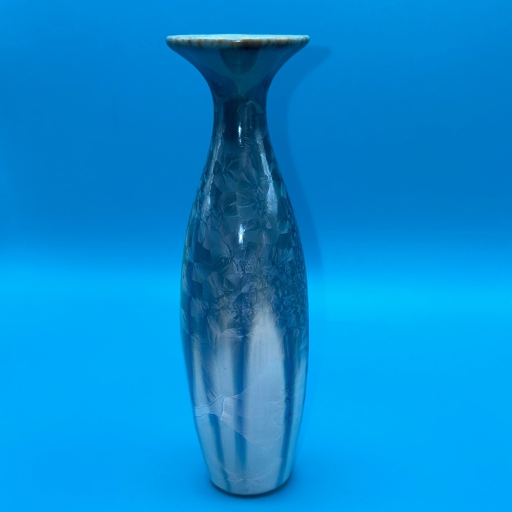 Bill Campbell Pottery Crystalline Flambeaux Bud Vase